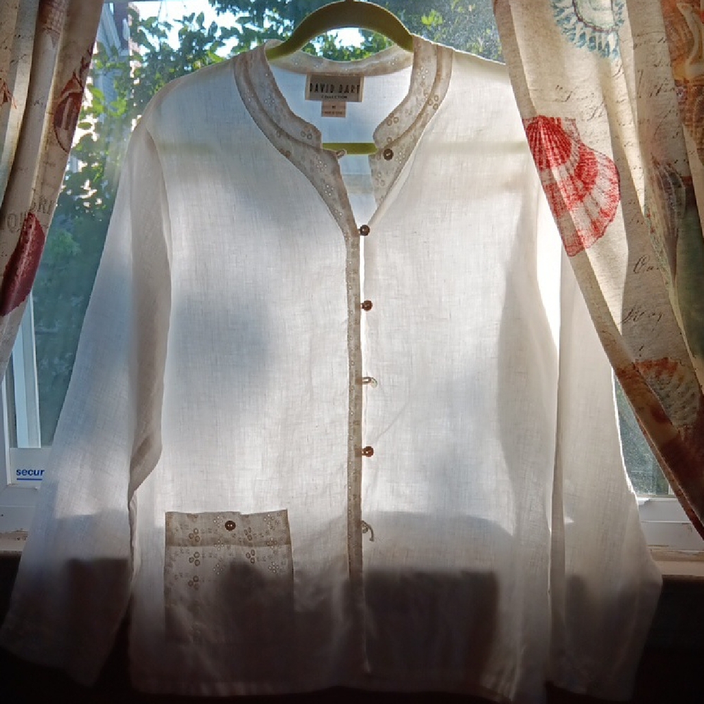Cream Lightweight Shirt Jacket